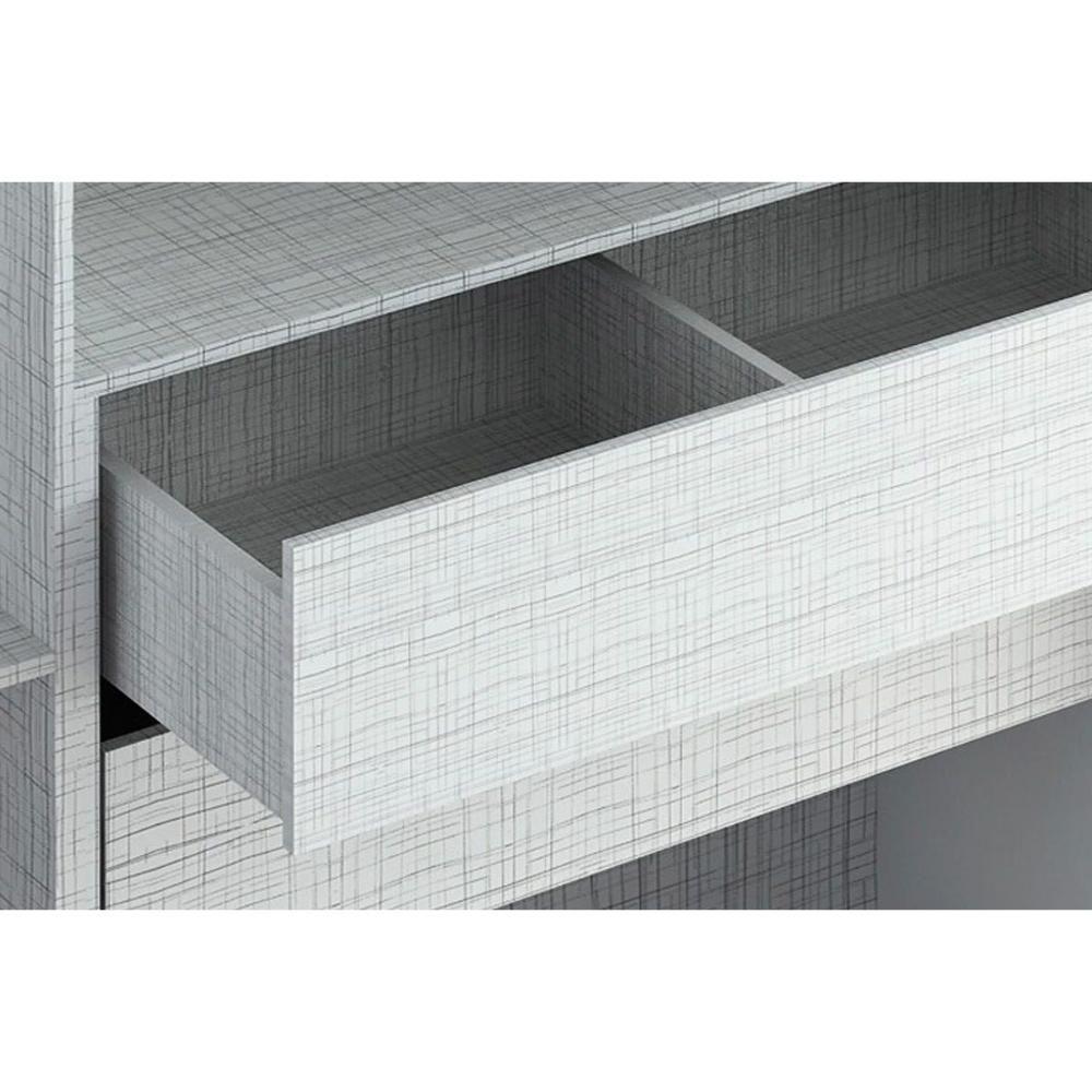 Guarda Roupa 2 Portas De Correr E 2 Gavetas C/ Espelho Helena Flex Cinamomo/cinamomo Ou Off White - Acp - 7