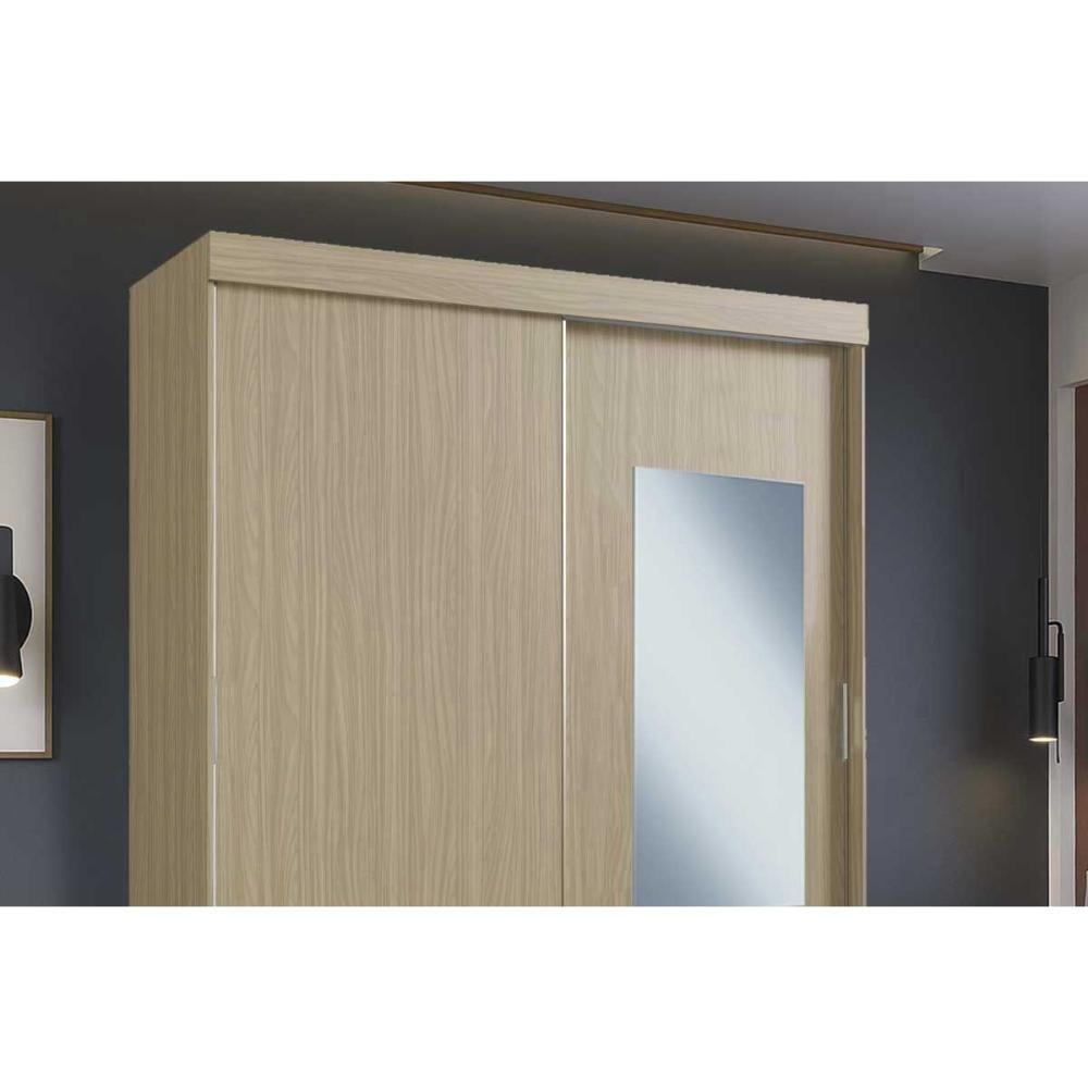 Guarda Roupa Casal 2 Portas De Correr (1 C/ Espelho) E 2 Gavetas Ph 16932 Carvalho Vermontt/off White - Herval - 7