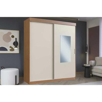 Guarda Roupa Casal 2 Portas De Correr (1 C/ Espelho) E 2 Gavetas Ph 16932 Carvalho Vermontt/off White - Herval