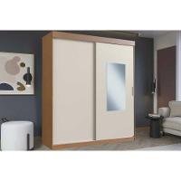 Guarda Roupa Casal 2 Portas De Correr (1 C/ Espelho) E 2 Gavetas Ph 16932 Carvalho Vermontt/off White - Herval - 1