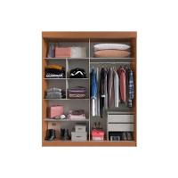 Guarda Roupa Casal 2 Portas De Correr (1 C/ Espelho) E 2 Gavetas Ph 16932 Carvalho Vermontt/off White - Herval - 2