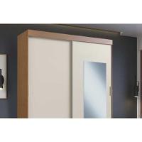 Guarda Roupa Casal 2 Portas De Correr (1 C/ Espelho) E 2 Gavetas Ph 16932 Carvalho Vermontt/off White - Herval - 8
