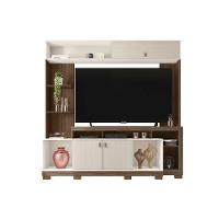 Home P/ Tv Até 65 Pol Sinfonia C/ 3 Portas E 7 Nichos 200x203cm Nogueira/off White Mr - Caemmun