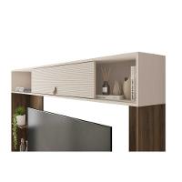 Home P/ Tv Até 65 Pol Sinfonia C/ 3 Portas E 7 Nichos 200x203cm Nogueira/off White Mr - Caemmun - 6