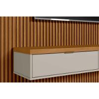 Home P/ Tv Até 100 Pol Modular 3.0 Ripado C/ 2 Portas 1 Prat. 297x250cm Nature/off White - Linea Brasil - 6