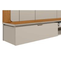 Home P/ Tv Até 65 Pol Lugano C/ 1 Porta E 2 Prateleiras 182x150cm Nature/off White - Linea Brasil - 2