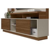 Home P/ Tv Até 60 Pol Eldorado C/ 2 Portas E 2 Prateleiras 181x200cm Jatoba/off White - Linea Brasil