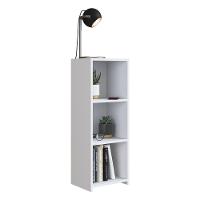 Mesa De Cabeceira Com Prateleiras Multimóveis Cr35101 Branca Branco - 1