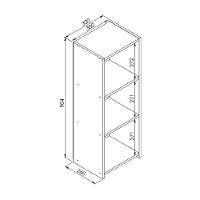Mesa De Cabeceira Com Prateleiras Multimóveis Cr35101 Branca Branco - 3