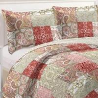 Kit Cobre Leito Colcha Mix King Estampado Dupla Face Floral 3 Peças - Lúcia - 2