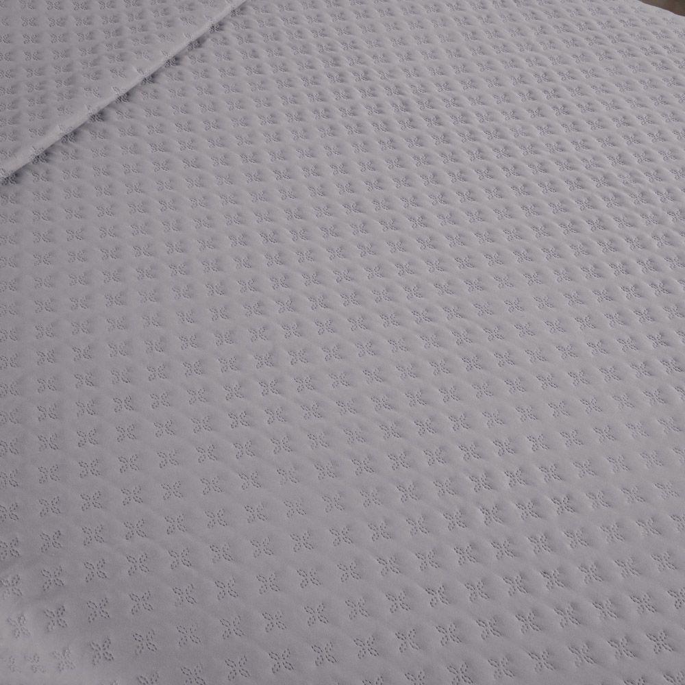 Kit Cobre Leito Colcha Casa Scarpa Atualle Solteiro Dupla Face Microfibra 2 Peças - Cinza - 6