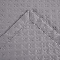 Kit Cobre Leito Colcha Casa Scarpa Atualle Solteiro Dupla Face Microfibra 2 Peças - Cinza - 8