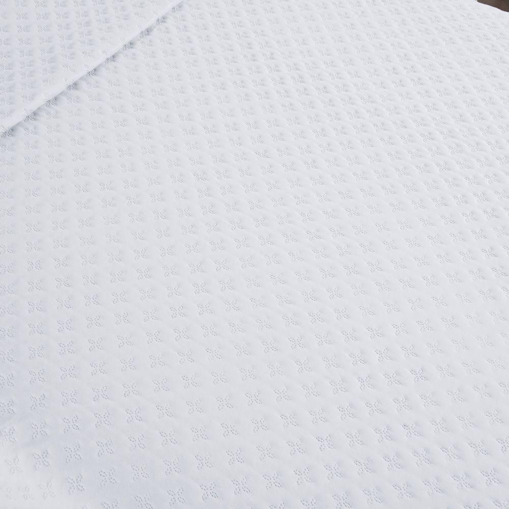 Kit Cobre Leito Colcha Casa Scarpa Atualle Solteiro Dupla Face Microfibra 2 Peças - Branco - 6