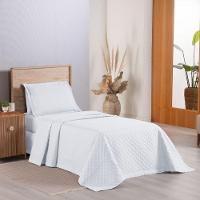 Kit Cobre Leito Colcha Casa Scarpa Atualle Solteiro Dupla Face Microfibra 2 Peças - Branco - 2