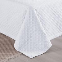 Kit Cobre Leito Colcha Casa Scarpa Atualle Solteiro Dupla Face Microfibra 2 Peças - Branco - 5