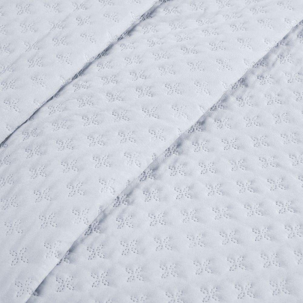 Kit Cobre Leito Colcha Casa Scarpa Atualle Queen Dupla Face Microfibra 3 Peças - Branco - 6