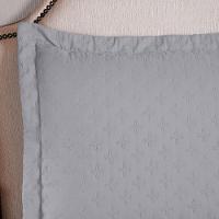 Kit Cobre Leito Colcha Casa Scarpa Atualle Casal Padrão Dupla Face Microfibra 3 Peças - Cinza - 7