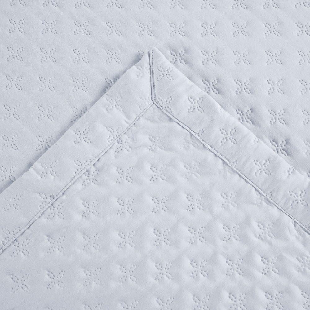 Kit Cobre Leito Colcha Casa Scarpa Atualle King Dupla Face Microfibra 3 Peças - Branco - 8