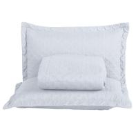Kit Cobre Leito Colcha Casa Scarpa Atualle King Dupla Face Microfibra 3 Peças - Branco - 1