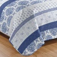 Kit Cobre Leito Colcha Mix King Estampado Dupla Face Floral 3 Peças - Suelen - 3