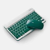 Teclado Sem Fio Bluetooth Recarregável Com Mouse – Verde Escuro - 1