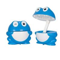 Luminária Infantil Luz Led Quarto Sapinho Abajur Usb Dobrável Articulável Kids Azul - 1