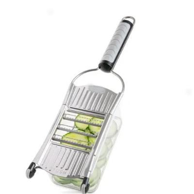 Fatiador E Cortador Multifuncional Nicer Dicer Speed Em Inox Com Pote – Kit 9 Peças Para Legumes, Queijos E Mais