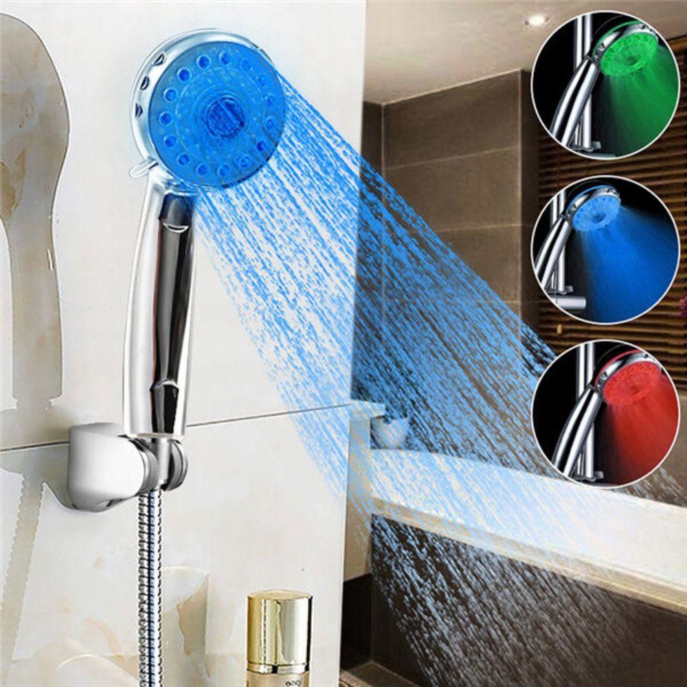 Ducha Chuveiro Led Cromoterapia Com Sensor De Temperatura – Banho Relaxante Multicor Rgb - 4