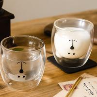 Caneca Urso De Vidro Dupla Camada 250ml Resistente Ao Calor E Frio - 3