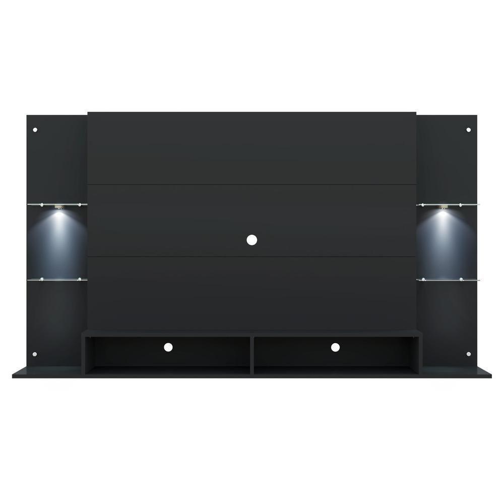 Painel Tv 60" Com 2 Leds Vegas Multimóveis V3394 Preto Preto - 3