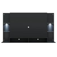 Painel Tv 60" Com 2 Leds Vegas Multimóveis V3394 Preto Preto - 3