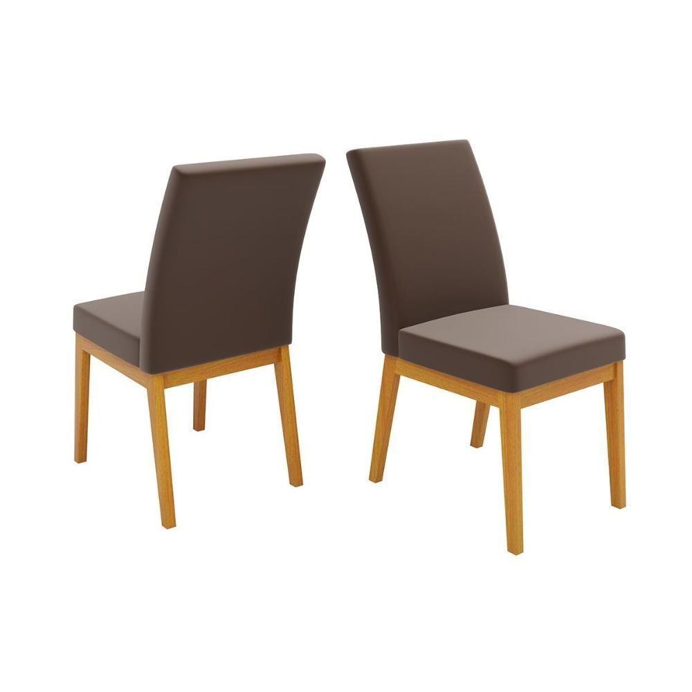 Cadeira Sala De Jantar Isadora Kit 6 Un Ipe/suede Moca Marrom - Dj Móveis - 5