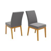 Cadeira Sala De Jantar Isadora Kit 6 Un Ipe/suede Moca Marrom - Dj Móveis - 3