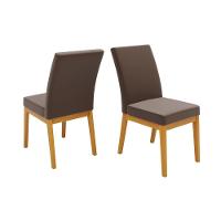 Cadeira Sala De Jantar Isadora Kit 6 Un Ipe/suede Moca Marrom - Dj Móveis - 5