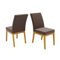 Cadeira Sala De Jantar Isadora Kit 4 Un Ipe/suede Creme - Dj Móveis