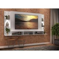 Painel Tv 65" Com 2 Leds Vegas Premium Multimóveis V3675 Branco Branco - 2