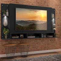 Painel Tv 65" Com 2 Leds Vegas Premium Multimóveis V3675 Preto Preto - 7