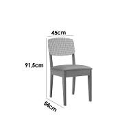 Cadeira Sala De Jantar Havana Premium Kit 4 Un Naturalle/suede Marrom - Rufato - 2