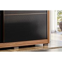 Guarda Roupa 2 Portas De Correr E 3 Gavetas C/ Pés Belga Flex Amêndola/amêndola Ou Grafito - Demóbile - 6