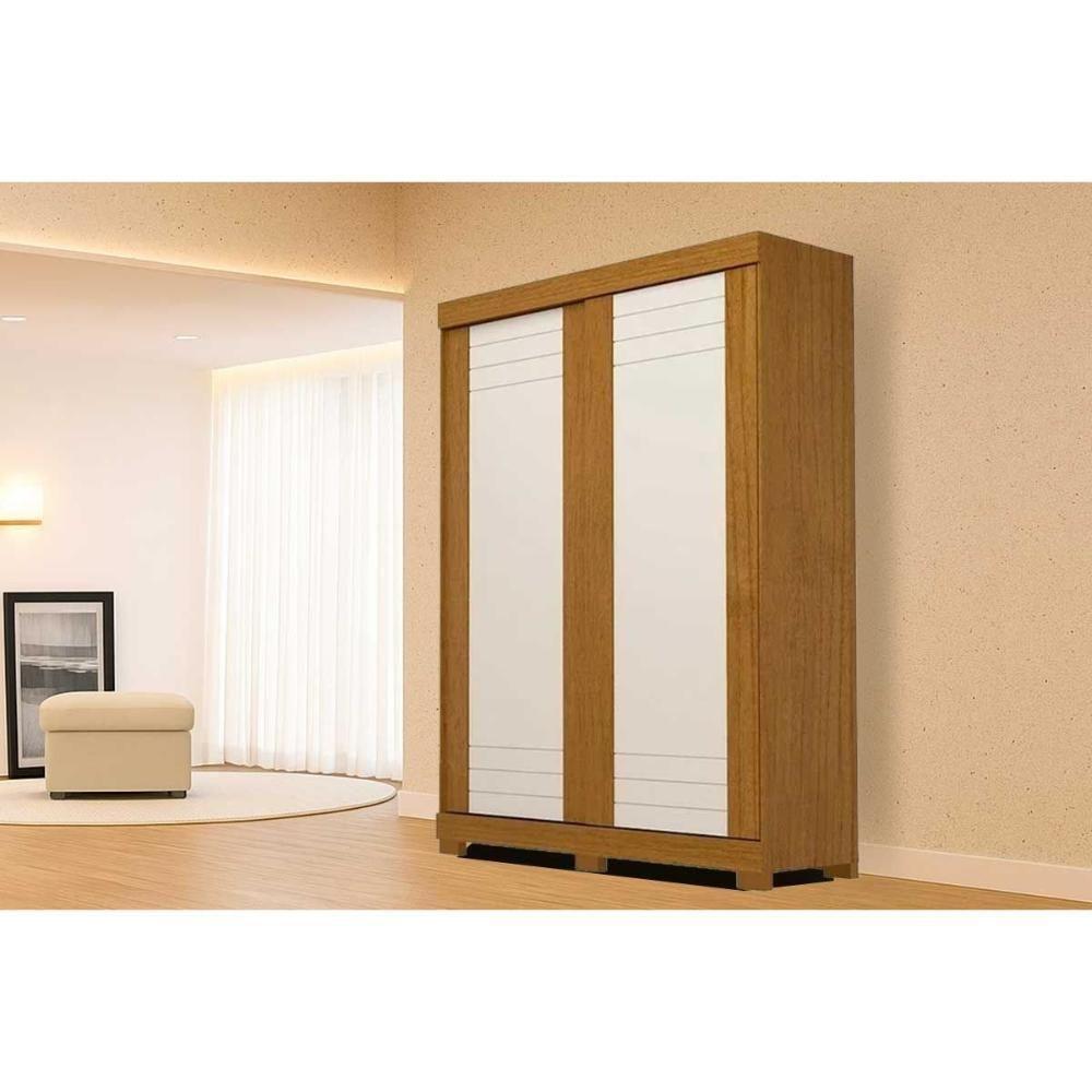 Guarda Roupa 2 Portas E 2 Gavetas Ayla Flex Cinamomo/cinamomo Ou Off White - Acp - 1