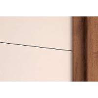 Guarda Roupa 2 Portas De Correr E 2 Gavetas C/ Espelho Helena Flex Nature/nature Ou Off White - Acp - 6