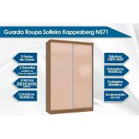 Guarda Roupa 2 Portas De Correr E 2 Gavetas N571 Flex Canela/canela Ou Off White - Kappesberg - 8