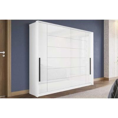 Guarda Roupa 2 Portas De Correr E 2 Gavetas Lisboa Branco - Politorno