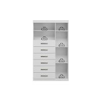 Guarda Roupa 2 Peças (1guardaroupa+1cômoda) Qc131 Branco - Santos Andirá - 10