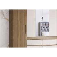 Guarda Roupa 4 Portas (2 C/ Espelho) E 6 Gavetas Cádis Cafe Touch - Demóbile - 5