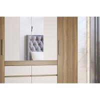 Guarda Roupa 4 Portas (2 C/ Espelho) E 6 Gavetas Cádis Cafe Touch - Demóbile - 7