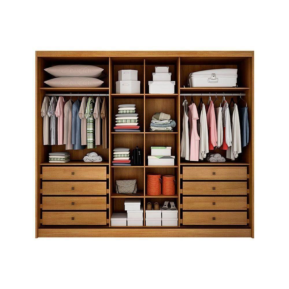 Guarda Roupa 3 Portas E 8 Gavetas Diamond/londres Plus Cumaru/fendi 25 - Novo Horizonte - 3