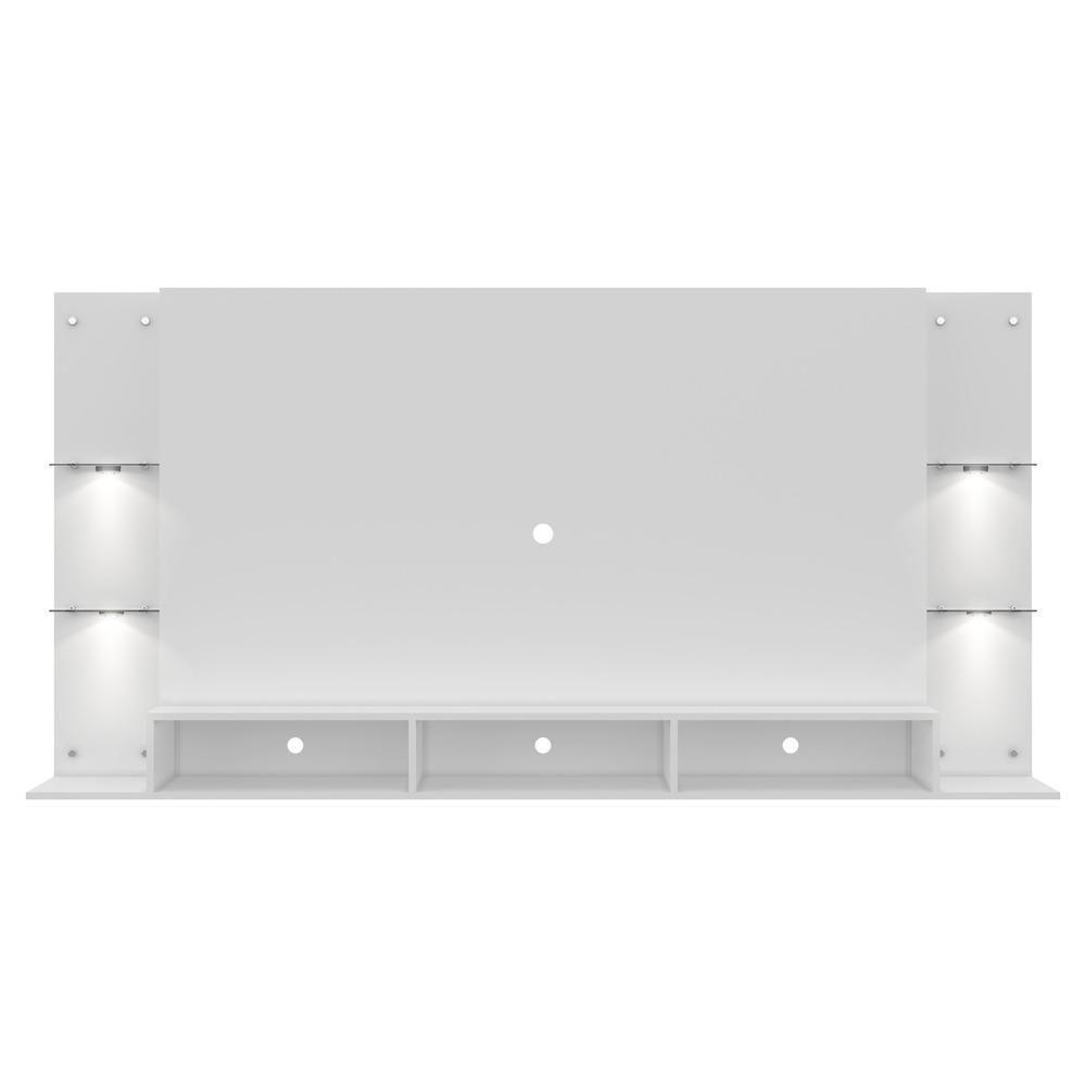 Painel Com Suporte Tv 65" E 4 Leds Vegas Premium Multimóveis V3674 Branco Branco - 3