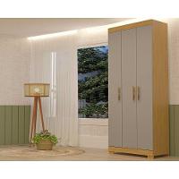 Guarda Roupa 3 Portas E 2 Gavetas Lana Nature/off White - Acp - 5