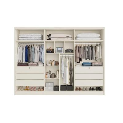 Guarda Roupa Casal Valencia 6 Portas de Bater 6 Gavetas Peroba-Off White Europa